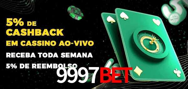 Promoções do cassino ao Vivo 9997bet